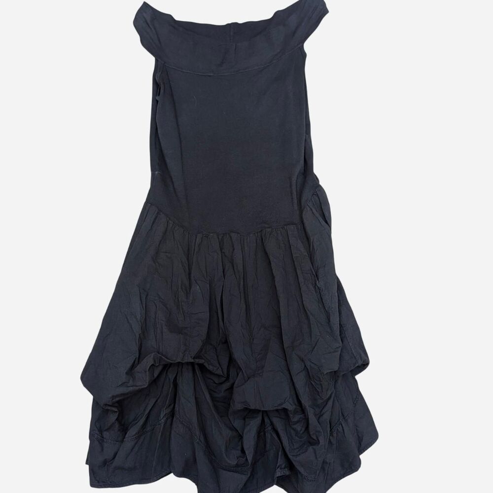 Luna Luz Lagenlook Black Dress